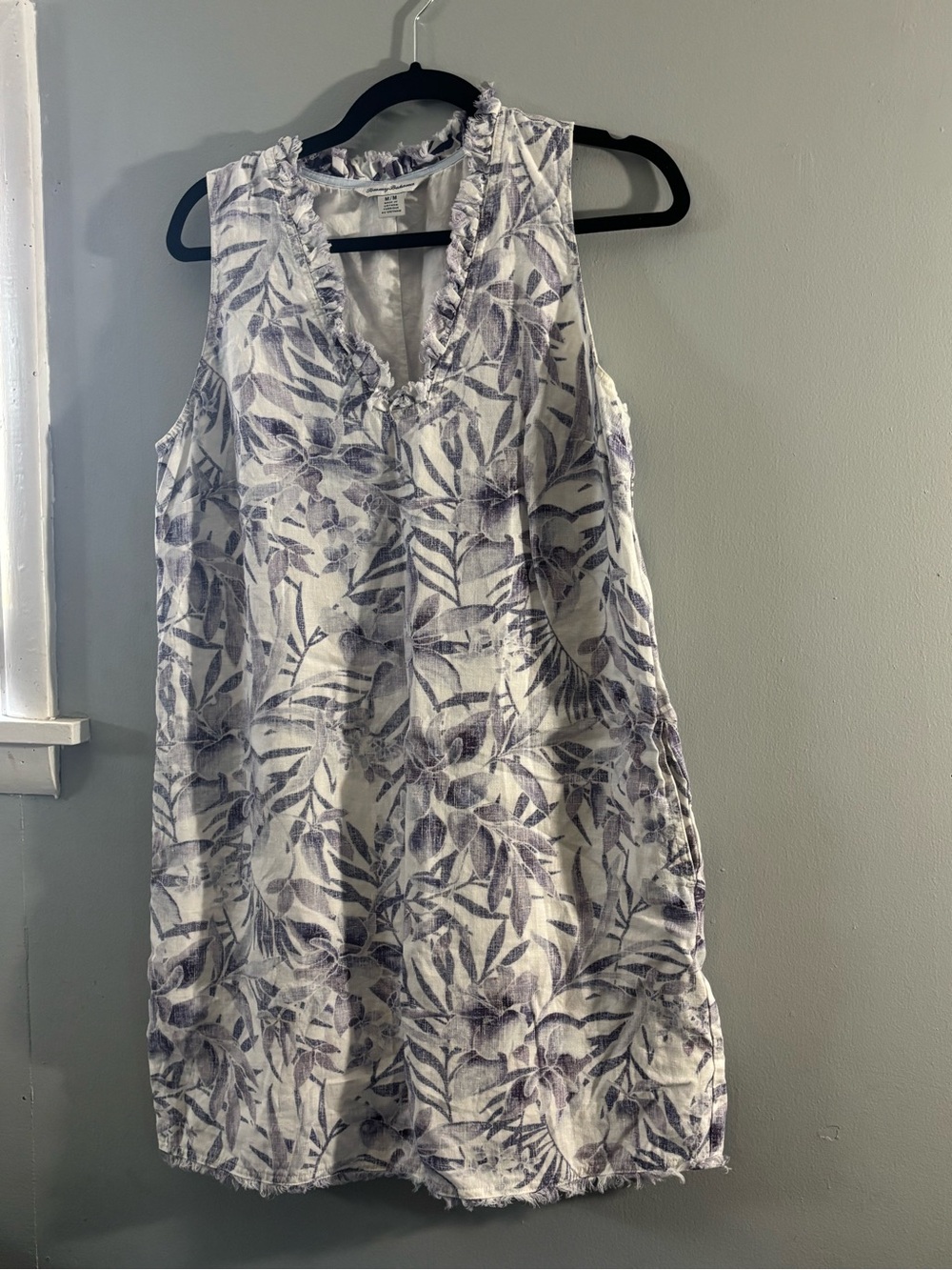 Sleeveless Floral Linen-Blend Dress - Tommy Bahama